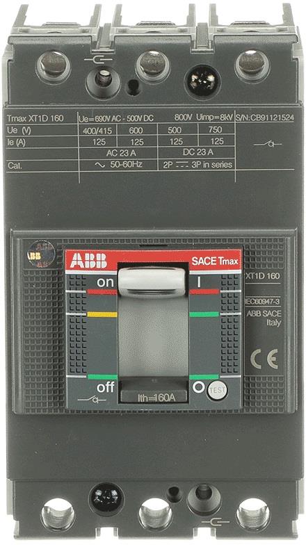 Товаров прекъсвач XT1D 3P 160А АВВ