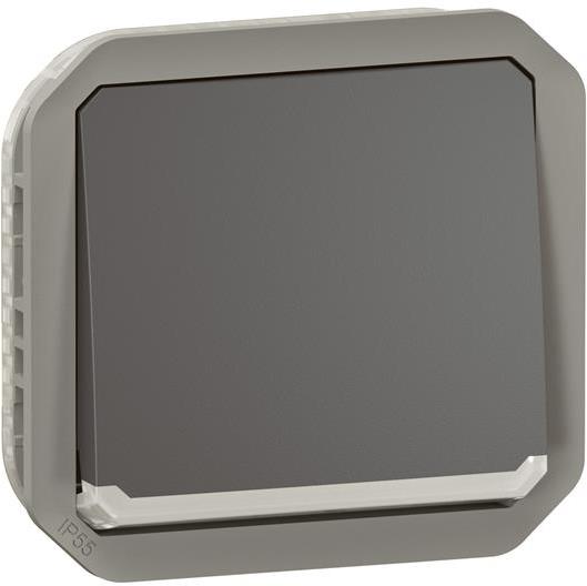 Двуполюсен ключ за индикатор/подсветка механизъм цвят Антрацит IP55 Plexo New Legrand