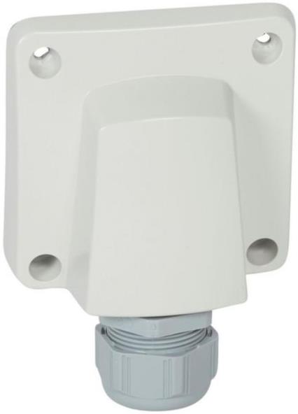 Твърда връзка 32А с щуцер M32 моноблок за скрит монтаж цвят Сив IP55 Plexo New Legrand