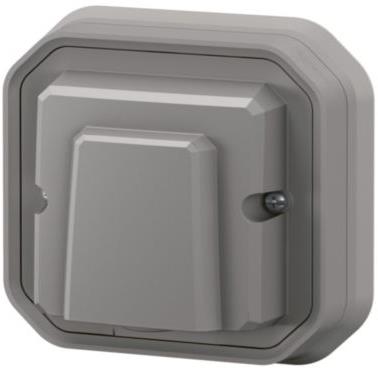 Твърда връзка 20А с клема 3х2.5мм моноблок за скрит монтаж цвят Сив IP55 Plexo New Legrand