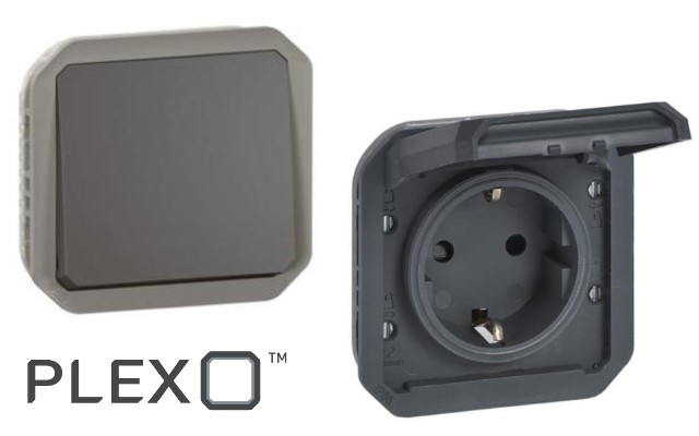 Антрацит механизми Plexo New Legrand