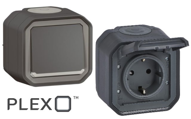 Антрацит моноблок за открит монтаж Plexo New Leg