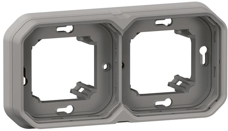 Рамка ДВОЙНА за скрит монтаж цвят Сив IP55 Plexo New Legrand