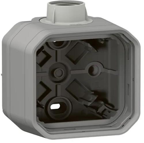 Кутия с 1х щуцер PG16 за открит монтаж цвят Сив IP55 Plexo New Legrand