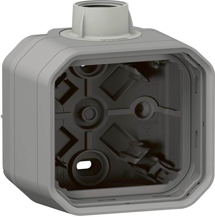 Кутия с 1х щуцер M20 за открит монтаж цвят Сив IP55 Plexo New Legrand