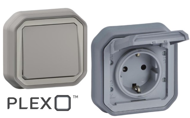 Сиви моноблок за скрит  монтаж Plexo New Legrand