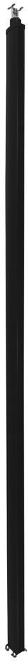 Kолона с 2 отделения, двустранна, 3.9м, алум. конструкция и PVC капаци, черна Snap-On Legrand
