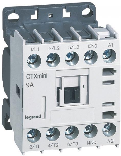 Контактор CTX3 mini 3P 4kW (9A AC-3) 1NO 24V 50/60Hz Legrand
