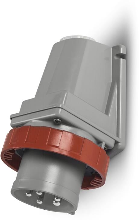 Промишлен щепсел 3P+N+Е 16A 346-415V IP67/69, 6h с реверс серия Optima за открит монтаж Scame