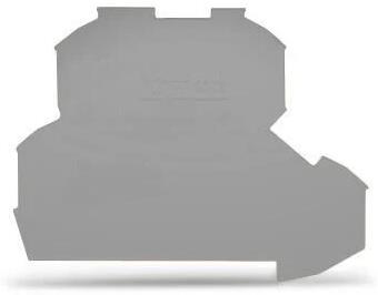 Крайна капачка 2.5мм2 сива за редова клема 2 реда TOPJOB® S Wago