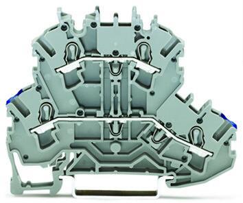 Редова клема СИВА 2.5мм2 2 реда N/L БЕЗВИНТОВА серия TOPJOB® S Wago