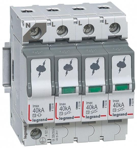 Катоден отводител тип 2 SPD 40kA 320V 3P+N L Legrand