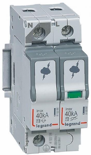 Катоден отводител тип 2 SPD 40kA 320V 1P+N L Legrand