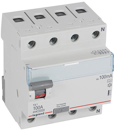 ДТЗ 4P 100A 100mА серия TX3 ID тип A Legrand