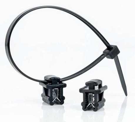 Основа за кабелна връзка 4.8мм, към профил 0.7...3мм, свръзка отгоре, UV KC1, WKK /до изчерпване/