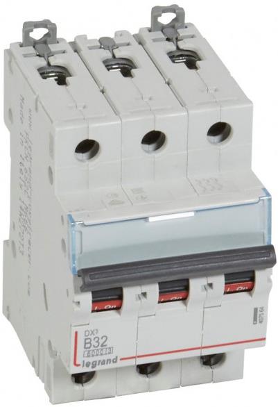 Автоматичен прекъсвач DX3 3P 32A крива B 6kA Legrand