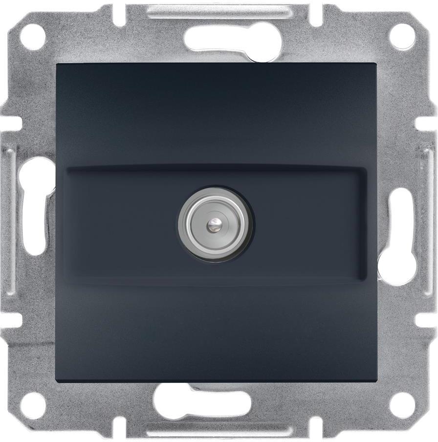 Розетка TV крайна 1dB цвят Антрацит Asfora SE