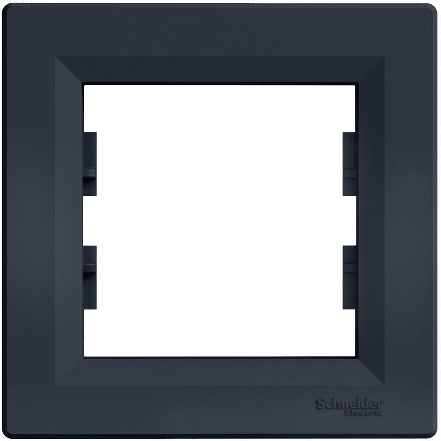 Рамка 1х цвят Антрацит Asfora SE