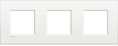 Рамка 2+2+2 мод. метална Pure white AIR LL Bticino 