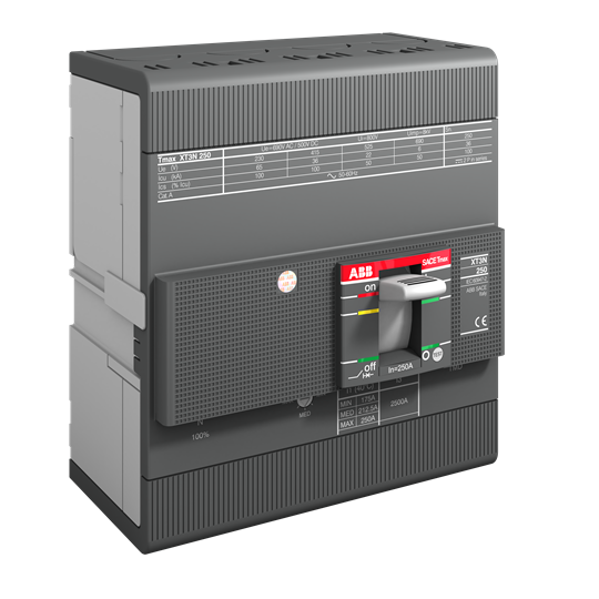 Автомат T Max XT3N 250А TM 4P 36kA InN=50% регулируем (In x 0.7...1) АВВ