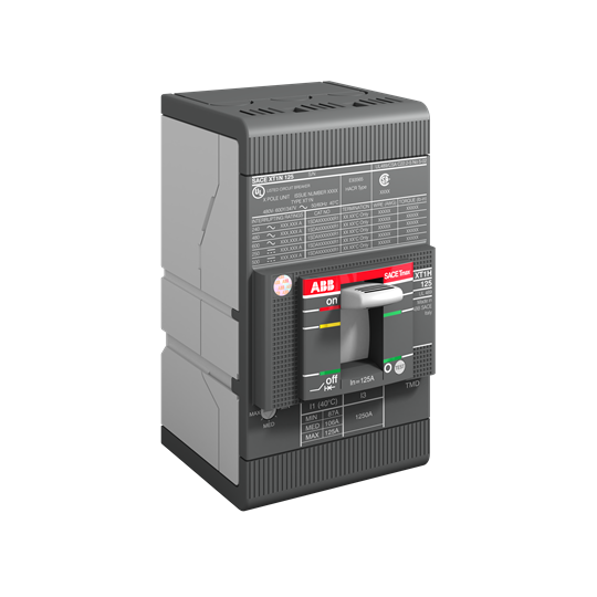 Автомат T Max XT1N 60А TM 3P 25kA регулируем (In x 0.7...1) UL АВВ