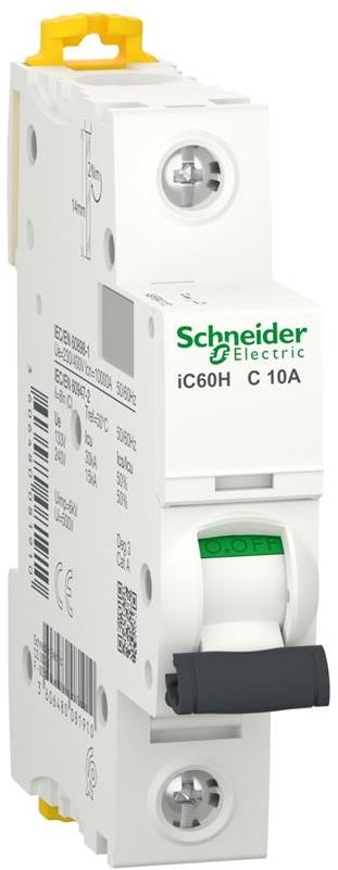 Автоматичен прекъсвач Acti 9 iC60H 1P 10A крива C 10kA SE