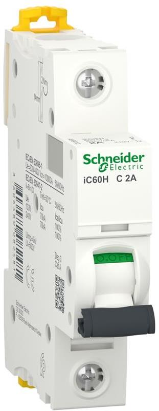 Автоматичен прекъсвач Acti 9 iC60H 1P 2A крива C 10kA SE