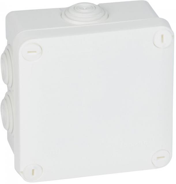 Разклонителна кутия открит монтаж 105x105x55мм IP55 цвят Бял Plexo Legrand