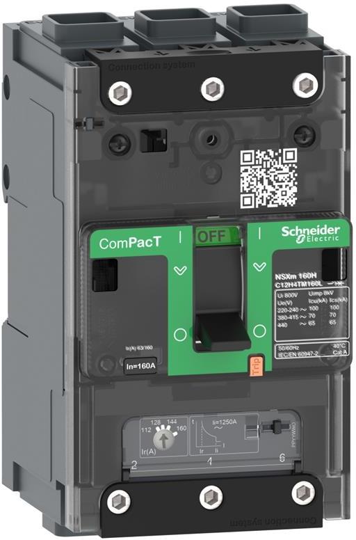 Автомат NSXm F 3P 80А TM 36kA, за DIN монтаж, регулируем (In x 0.7...1) SE