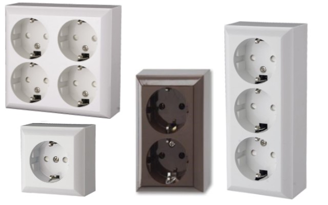 Открит монтаж контакти и ключове IP21 GAO