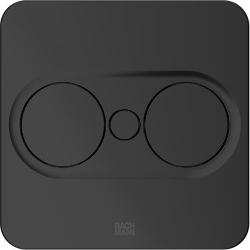 Модул TWIST 2 КВАДРАТЕН с 1х Шуко и USB тип A+C, с кабел 2м, цвят Черен, Bachmann