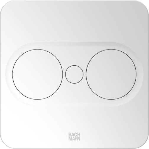 Модул TWIST 2 КВАДРАТЕН с 1х Шуко и USB тип A+C, с кабел 2м, цвят Бял, Bachmann