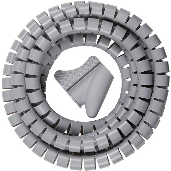 Кабелна спирала Ø20мм 2.5м дължина цвят сив Brennenstuhl