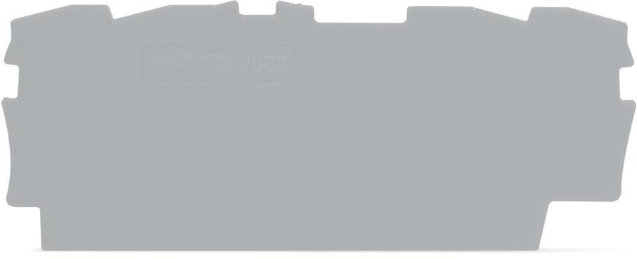 Крайна капачка 1.5мм2 сива за редова клема 4-проводна TOPJOB® S Wago