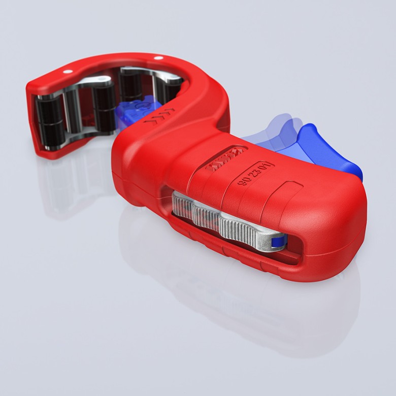 Инструмент за рязане на тръби DP50, Ø32-50мм, червена ръкохватка 202мм, Knipex