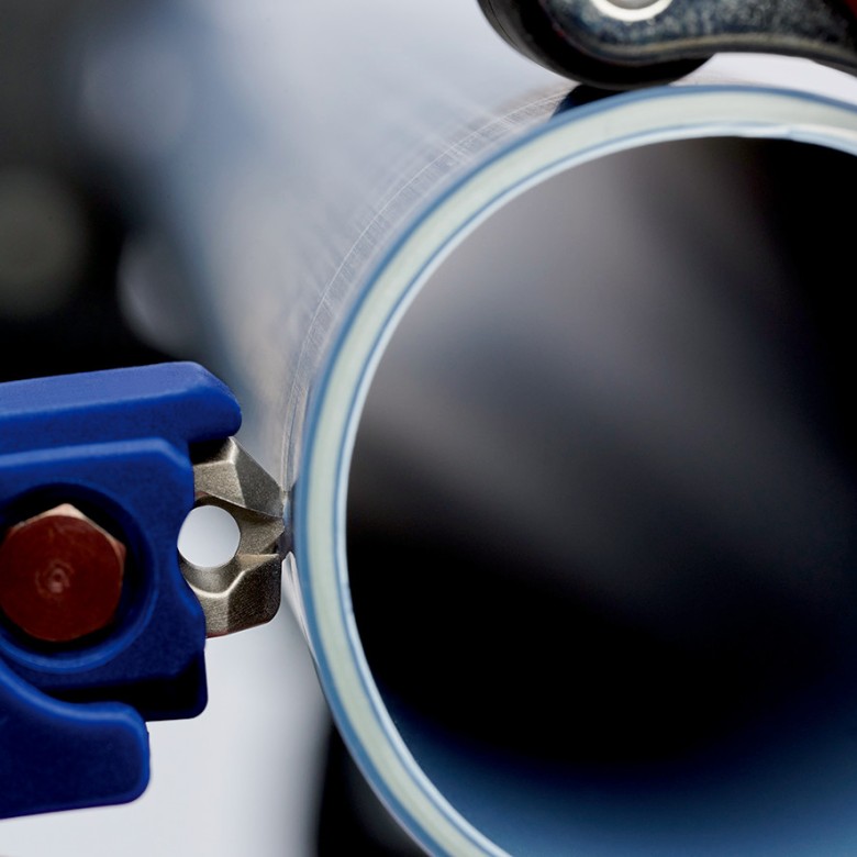 Инструмент за рязане на тръби DP50, Ø32-50мм, червена ръкохватка 202мм, Knipex