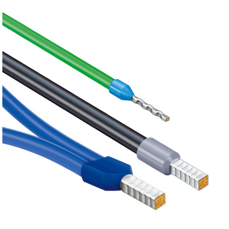 Клещи заголващи автоматични NexStrip, синьо-червена ръкохватка 190мм, Knipex