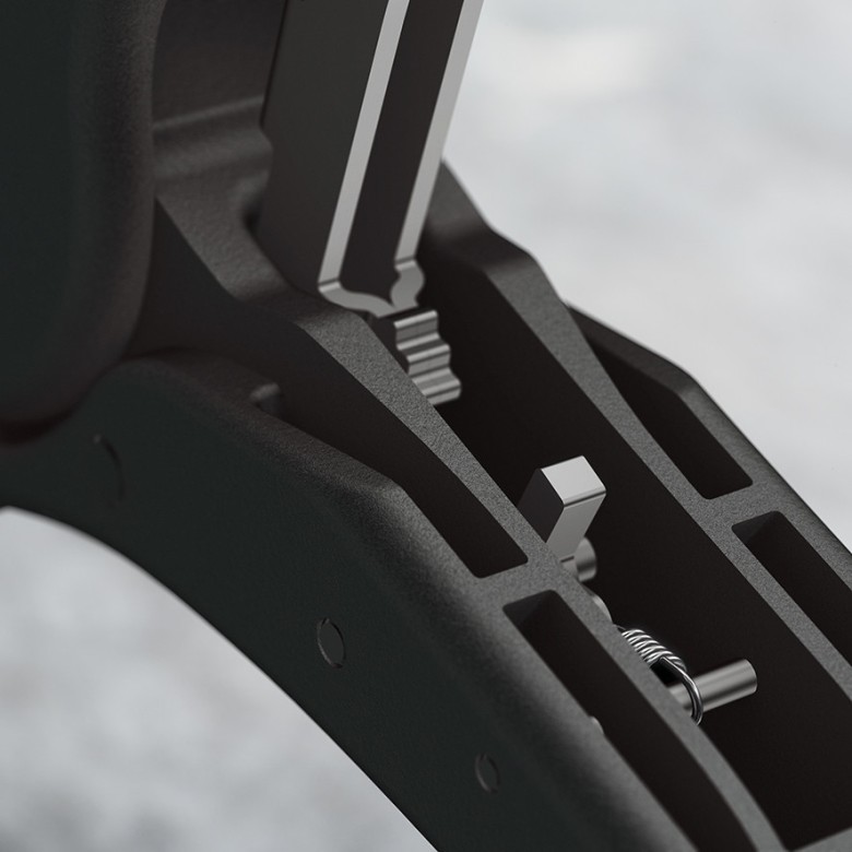 Клещи заголващи автоматични NexStrip, синьо-червена ръкохватка 190мм, Knipex