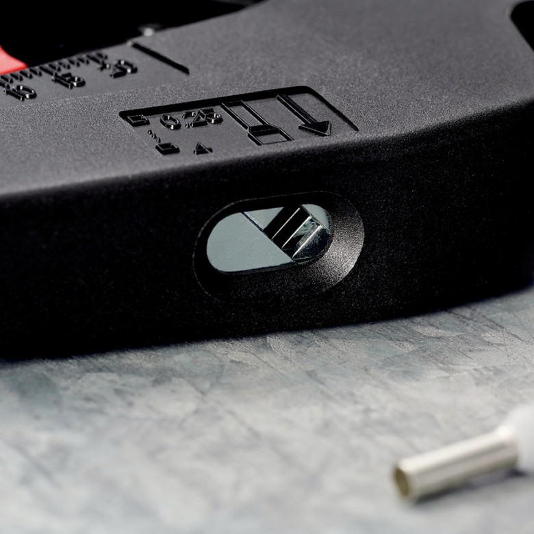 Клещи заголващи автоматични NexStrip, синьо-червена ръкохватка 190мм, Knipex