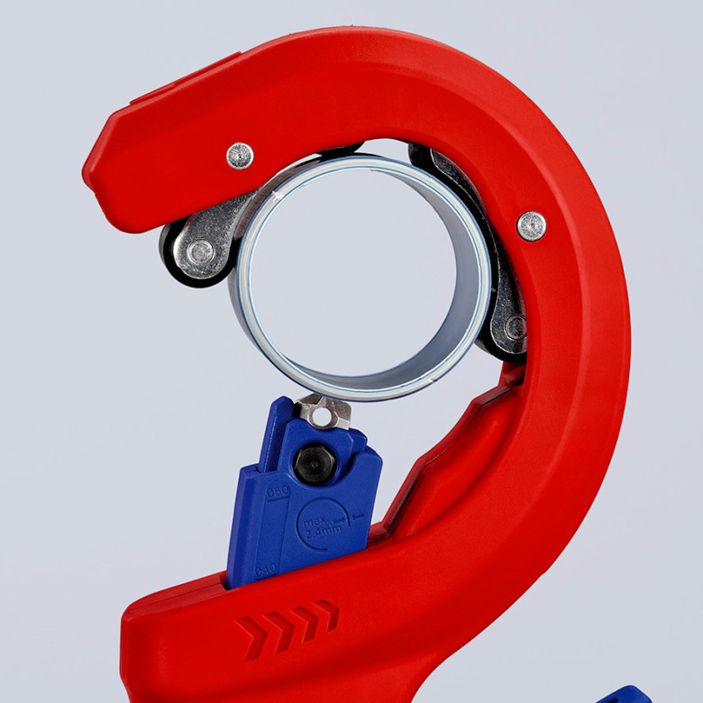 Инструмент за рязане на тръби DP50, Ø32-50мм, червена ръкохватка 202мм, Knipex