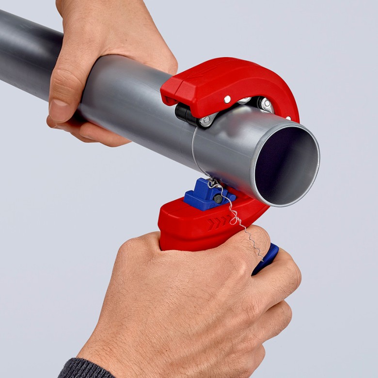 Инструмент за рязане на тръби DP50, Ø32-50мм, червена ръкохватка 202мм, Knipex