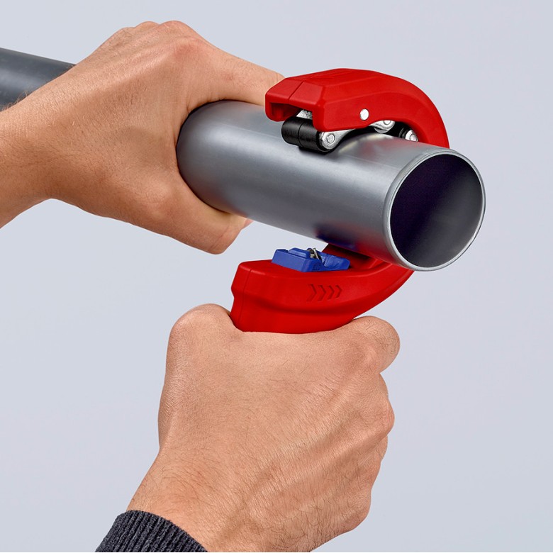 Инструмент за рязане на тръби DP50, Ø32-50мм, червена ръкохватка 202мм, Knipex