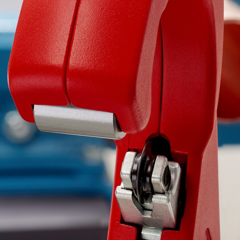 Инструмент за рязане на тръби TubiX, магнезиев, Ø6-76мм, червена ръкохватка 260мм, Knipex