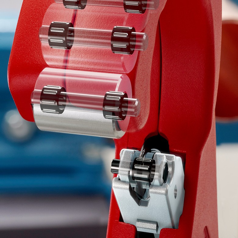 Инструмент за рязане на тръби TubiX, магнезиев, Ø6-76мм, червена ръкохватка 260мм, Knipex