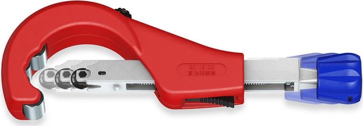 Инструмент за рязане на тръби TubiX, магнезиев, Ø6-76мм, червена ръкохватка 260мм, Knipex