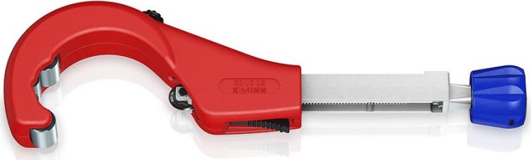 Инструмент за рязане на тръби TubiX, магнезиев, Ø6-76мм, червена ръкохватка 260мм, Knipex
