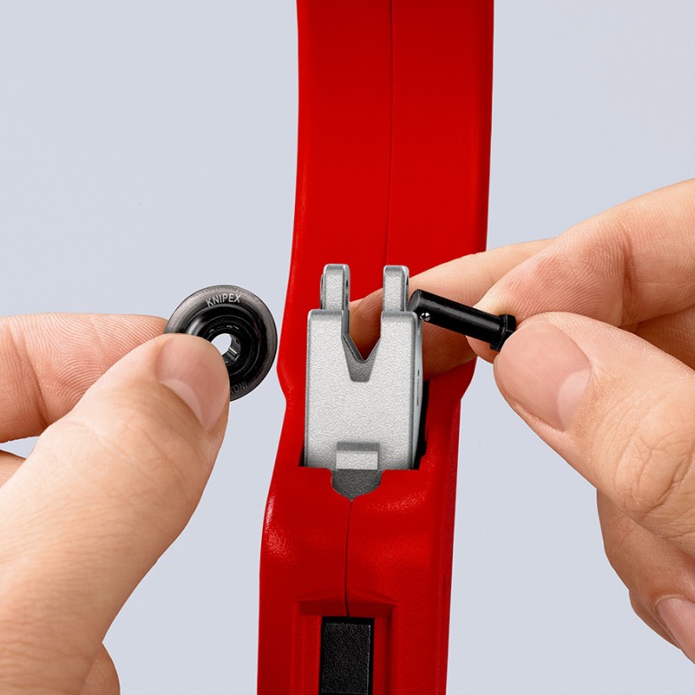 Инструмент за рязане на тръби TubiX, магнезиев, Ø6-76мм, червена ръкохватка 260мм, Knipex