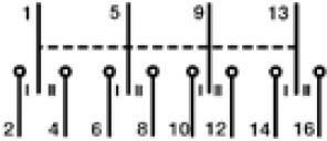 Ум шалтер I-0-II DIN монтаж SFT440 40A 4P 400V 4 мод. Hager