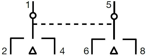 Ум шалтер I-0-II DIN монтаж SFT240 40A 2P 230V 2 мод. Hager