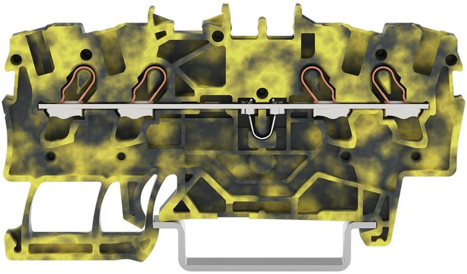Редова клема ЖЪЛТО/СИВА 1.5мм2 4-проводна БЕЗВИНТОВА серия TOPJOB® S Wago